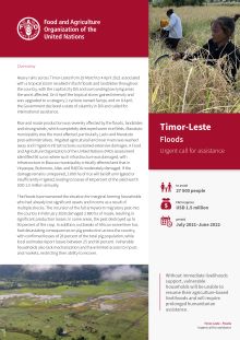 Timor-Leste Floods | Urgent call for assistance